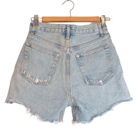 Agolde Riley Sz 24 100% Cotton Denim Shorts - Picture 6 of 13